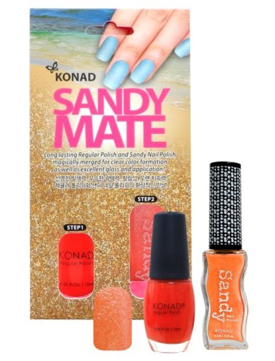 Esmalte de arena mate KONAD - 06 Tangerine