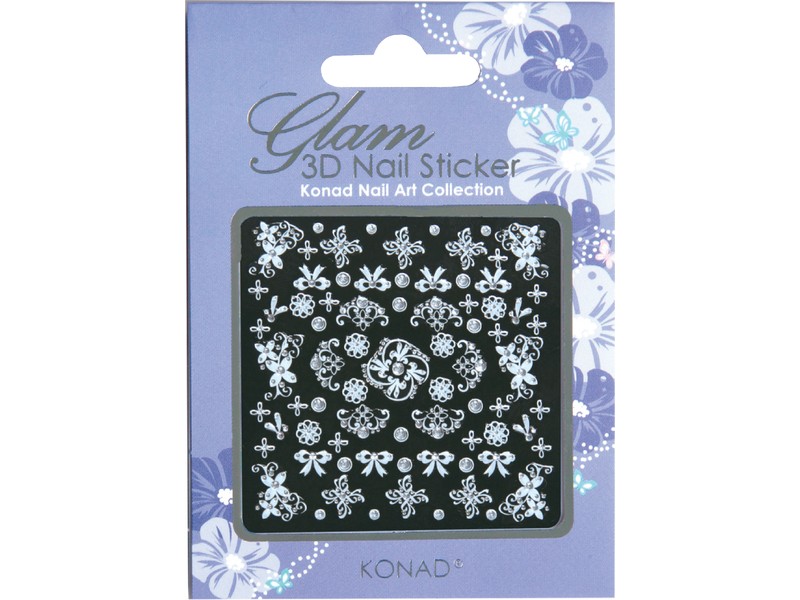 Glam sticker 3D para uñas K3D-W02